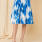 Self-buckle Belt Printed Skirt
