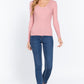 V-neck Viscose Rib Sweater