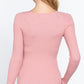 V-neck Viscose Rib Sweater