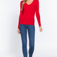 V-neck Viscose Rib Sweater