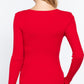 V-neck Viscose Rib Sweater