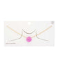 Iridescent Circle Gold Dipped Necklace