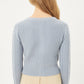 Buttoned Cable Knit Cardigan Long Sleeve Sweater