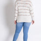 Plus Sweater With Stripe Detail