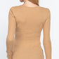 Long Slv Henley Thermal Top