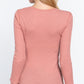 Long Slv Henley Thermal Top