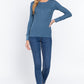 Long Slv Henley Thermal Top