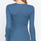 Long Slv Henley Thermal Top