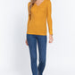 Long Slv V-neck Placket Thermal Top
