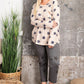 Plus Size Star Printed Poly Rayon Loose Fit Top