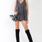 Button Down Sleeveless Romper