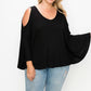 Solid Top Featuring Kimono Style Sleeves
