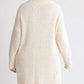 High Cowl Neck Bouclé Long Sleeve Sweater Dress