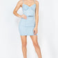 Stone Point Denim Cami Top & Skirts Set