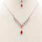 Marquise Shape Rhinestone Necklace