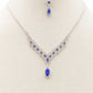Marquise Shape Rhinestone Necklace