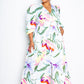 Puff Sleeve Button Front Dress