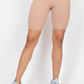 Buttons Scoop Neck Crop Top & Biker Shorts Set