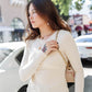 Beige Plain Second Skin Long Sleeve Top