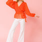 Surplice Neckline Woven Top