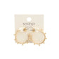 Sodajo Ball Edge Hoop Earring