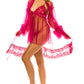 3pc Mesh Robe Set