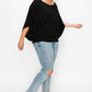 Solid Top Featuring Flattering Wide Sleeves