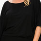 Solid Top Featuring Flattering Wide Sleeves
