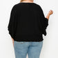 Solid Top Featuring Flattering Wide Sleeves