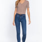 Elbow Slv Rib Knit Cardigan