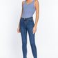 Slvless Henley Rib Knit Bodysuit