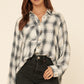 Oversized Loose Fit Plaid Shirt
