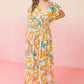 A Printed Woven Maxi Cover Up