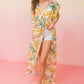 A Printed Woven Maxi Cover Up