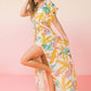 A Printed Woven Maxi Cover Up