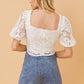 A Cropped Lace Top