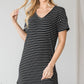 Adorable Striped Mini Dress