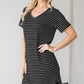 Adorable Striped Mini Dress