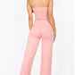 Solid Strapless Jumpsuit