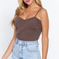 Twisted Cami Bodysuit W/bra Cup