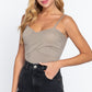 Twisted Cami Bodysuit W/bra Cup