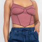 Bustier Sleeveless Ribbed Top