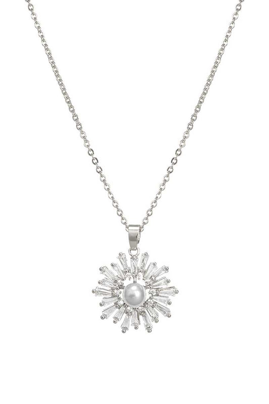 Burst Pearl Center Necklace