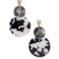 Acetate Round Dangle Earring