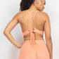 Terry Towel Bralette Top & Mini Shorts Set