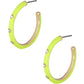 Color Metal Hoop Earring