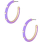 Color Metal Hoop Earring