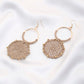 Double Circle Thread Beaded Earring