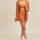 Cardigan Solid Color 3 Piece Set