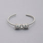 Double Leopard Head Metal Bangle Bracelet